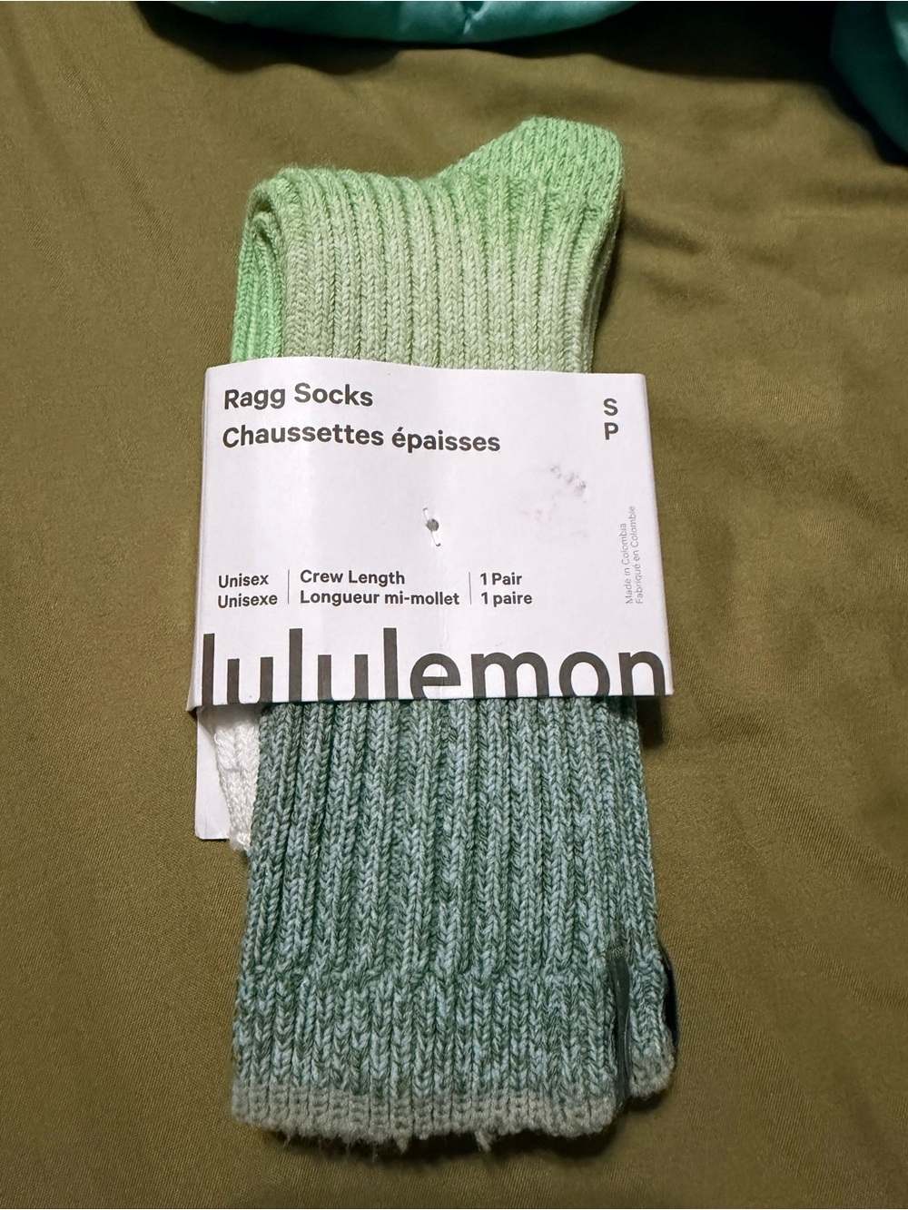 Lululemon athletica Ragg Crew Socks - Mint Green